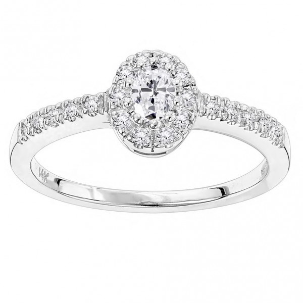 Gold 1/2ct TDW Diamond Unique Engagement Ring - Handcrafted By Name My Rings™