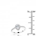 Gold 1/2ct TDW White Diamond Engagement Ring - Handcrafted By Name My Rings™