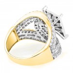 Gold 3ct TDW Diamond Engagement Ring - Handcrafted By Name My Rings™
