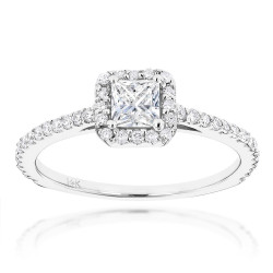 Gold Unique 7/8ct TDW Diamond Engagement Ring - Handcrafted By Name My Rings™