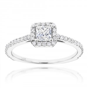 Gold Unique 7/8ct TDW Diamond Engagement Ring - Handcrafted By Name My Rings™