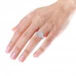 Ladies Diamond Rings Cluster Diamond Ring 1 ct - Handcrafted By Name My Rings™
