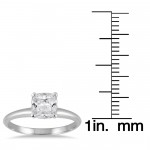 White Gold 1 ct TDW Diamond Solitaire Engagement Ring - Handcrafted By Name My Rings™