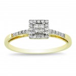 Gold 1/5ct TDW Diamond Ring - Handcrafted By Name My Rings™