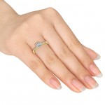Gold 1/5ct TDW Diamond Ring - Handcrafted By Name My Rings™