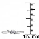 White Gold 1/10ct Diamond Twist Ring - Handcrafted By Name My Rings™