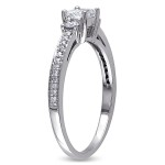 White Gold 1/2ct TDW Diamond Ring - Handcrafted By Name My Rings™
