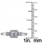 White Gold 1/4ct TDW Diamond Engagement Ring - Handcrafted By Name My Rings™