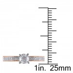 Rose Gold 1/2ct TDW Diamond Bow Ring - Handcrafted By Name My Rings™