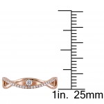 Rose Gold 1/6ct TDW Diamond Twist Promise Ring - Handcrafted By Name My Rings™