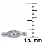 White Gold 1/2ct TDW Diamond Engagement Ring - Handcrafted By Name My Rings™