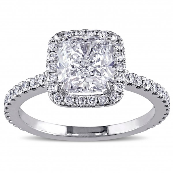 19k White Gold 2 1/2ct TDW Diamond Ring - Handcrafted By Name My Rings™