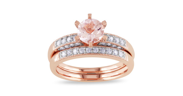 Miadora 10k rose deals gold morganite