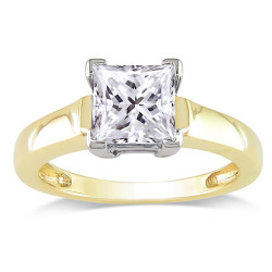 Signature Collection Gold 1 1/2ct TDW Certified Diamond Solitaire Engagement Ring - Handcrafted By Name My Rings™