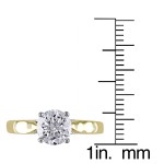 Signature Collection Gold 1 1/2ct TDW Certified Diamond Solitaire Ring - Handcrafted By Name My Rings™