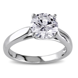 Signature Collection Gold 1 1/2ct TDW Certified Diamond Solitaire Ring - Handcrafted By Name My Rings™