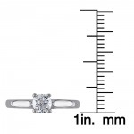 Signature Collection Gold 1/2ct TDW Diamond Solitaire Engagement Ring - Handcrafted By Name My Rings™