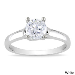 Signature Collection Gold 1ct TDW Certified Diamond Solitaire Ring - Handcrafted By Name My Rings™