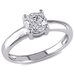 Signature Collection Gold 1ct TDW Certified Diamond Solitaire Ring - Handcrafted By Name My Rings™
