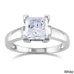 Signature Collection Gold 2ct TDW Certified Princess Solitaire Diamond Ring - Handcrafted By Name My Rings™