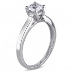 Signature Collection Gold 3/4ct TDW Certified Diamond Solitaire Ring - Handcrafted By Name My Rings™