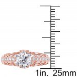 Signature Collection Two-tone Gold 1 1/5ct TDW Certified Diamond Engagement Ring - Handcrafted By Name My Rings™