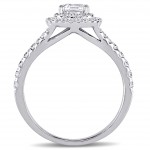 Signature Collection White Gold 1 1/2ct TDW Diamond Engagement Ring - Handcrafted By Name My Rings™