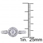 Signature Collection White Gold 1/2ct TDW Diamond Ring - Handcrafted By Name My Rings™