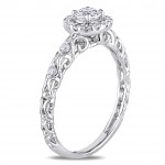 Signature Collection White Gold 1/2ct TDW Diamond Ring - Handcrafted By Name My Rings™