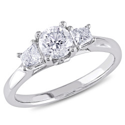 Signature Collection White Gold 1ct TDW Diamond Ring - Handcrafted By Name My Rings™