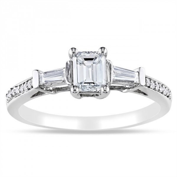 Signature Collection White Gold 3/4ct TDW Diamond Ring - Handcrafted By Name My Rings™