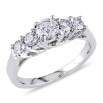 Signature Collection White Gold 7/8ct TDW Diamond Engagement Ring - Handcrafted By Name My Rings™