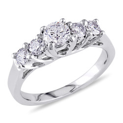 Signature Collection White Gold 7/8ct TDW Diamond Engagement Ring - Handcrafted By Name My Rings™