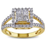 Signature Collection Gold 1ct TDW Diamond Ring - Handcrafted By Name My Rings™