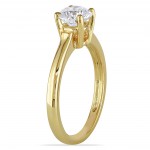 Signature Collection Gold 1ct TDW Diamond Solitaire Ring - Handcrafted By Name My Rings™