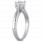 Signature Collection White Gold 3/4ct TDW Certified Diamond Solitaire Engagement Ring - Handcrafted By Name My Rings™