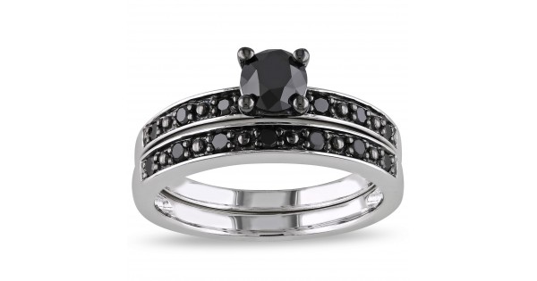 Miadora black clearance diamond ring