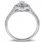 Sterling Silver 1/5ct TDW Diamond Ring - Handcrafted By Name My Rings™