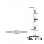 White Gold Diamond Accent Solitaire Princess Cut Promise Ring - Handcrafted By Name My Rings™
