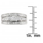 Gold 1 1/4 to 2 1/2ct TDW Diamond 3-piece Bridal Ring Set - Handcrafted By Name My Rings™
