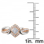 Jewelry Two-tone Gold 3/8ct TDW Princess-cut White Diamond Ring - Handcrafted By Name My Rings™