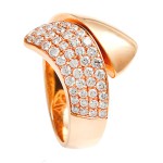 Rose Gold 4/5ct TDW Twist Ring - Handcrafted By Name My Rings™