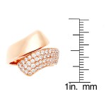 Rose Gold 4/5ct TDW Twist Ring - Handcrafted By Name My Rings™