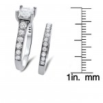 White Gold 1 3/4ct TDW Princess-cut Diamond Bridal Set - Handcrafted By Name My Rings™
