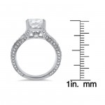 White Gold 1 4/5ct TDW Clarity-enhanced Diamond Engagement Ring - Handcrafted By Name My Rings™