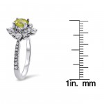 White Gold 1 1/10ct TDW Canary Yellow Diamond Ring - Handcrafted By Name My Rings™