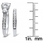 White Gold 2ct TDW Round Diamond Bridal Set - Handcrafted By Name My Rings™
