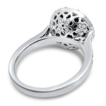 4 2/5 Black Round Diamond Engagement White Gold - Handcrafted By Name My Rings™