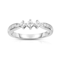 Noray Designs White Gold 3-Stone Diamond Engagement Ring - Handcrafted By Name My Rings™