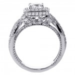 Platinum 2 1/10ct TDW Princess-cut Diamond Engagement Ring - Handcrafted By Name My Rings™